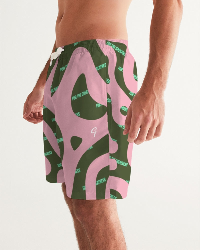 Growth Men's All-Over Print Swim Trunk