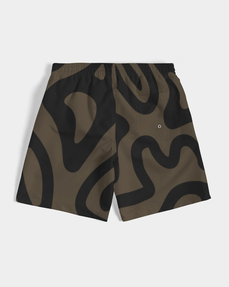 Earthtones Men's All-Over Print Swim Trunk