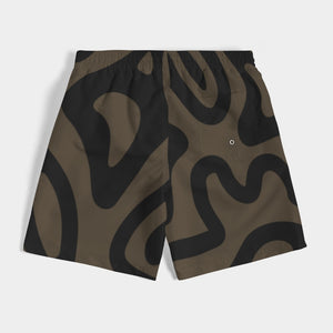 Earthtones Men's All-Over Print Swim Trunk