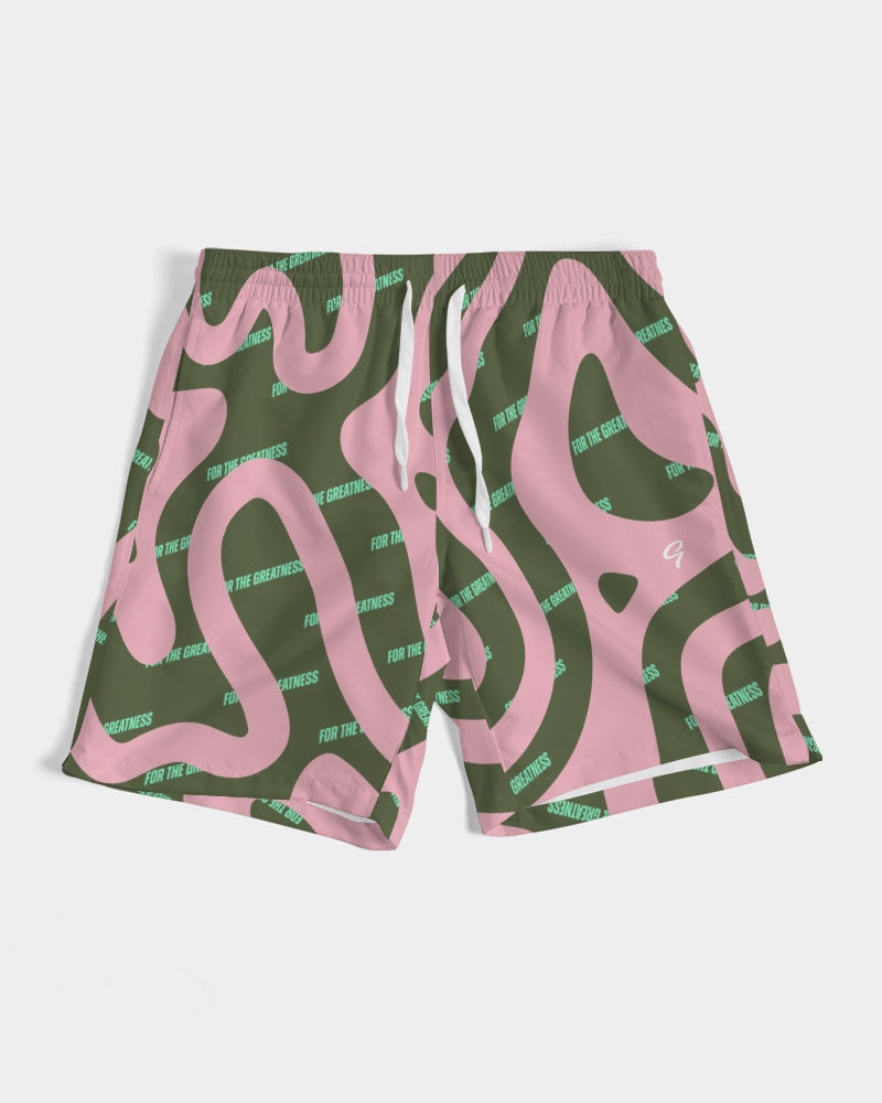 Growth Men's All-Over Print Swim Trunk