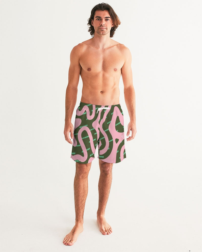 Growth Men's All-Over Print Swim Trunk