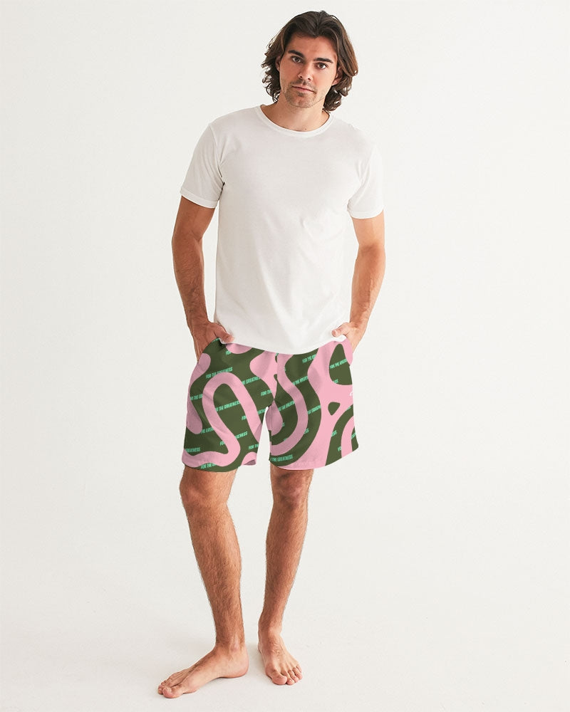 Growth Men's All-Over Print Swim Trunk