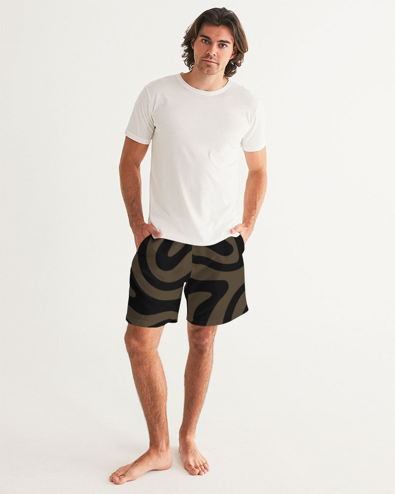 Earthtones Men's All-Over Print Swim Trunk