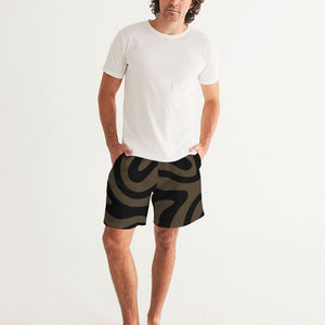 Earthtones Men's All-Over Print Swim Trunk