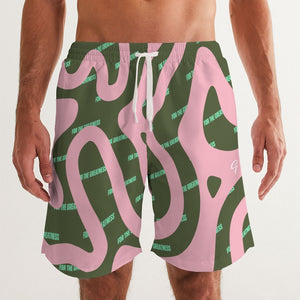 Growth Men's All-Over Print Swim Trunk