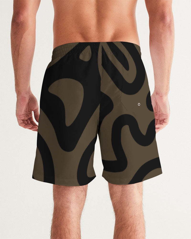 Earthtones Men's All-Over Print Swim Trunk