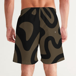 Earthtones Men's All-Over Print Swim Trunk