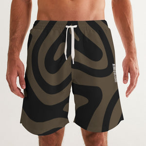 Earthtones Men's All-Over Print Swim Trunk