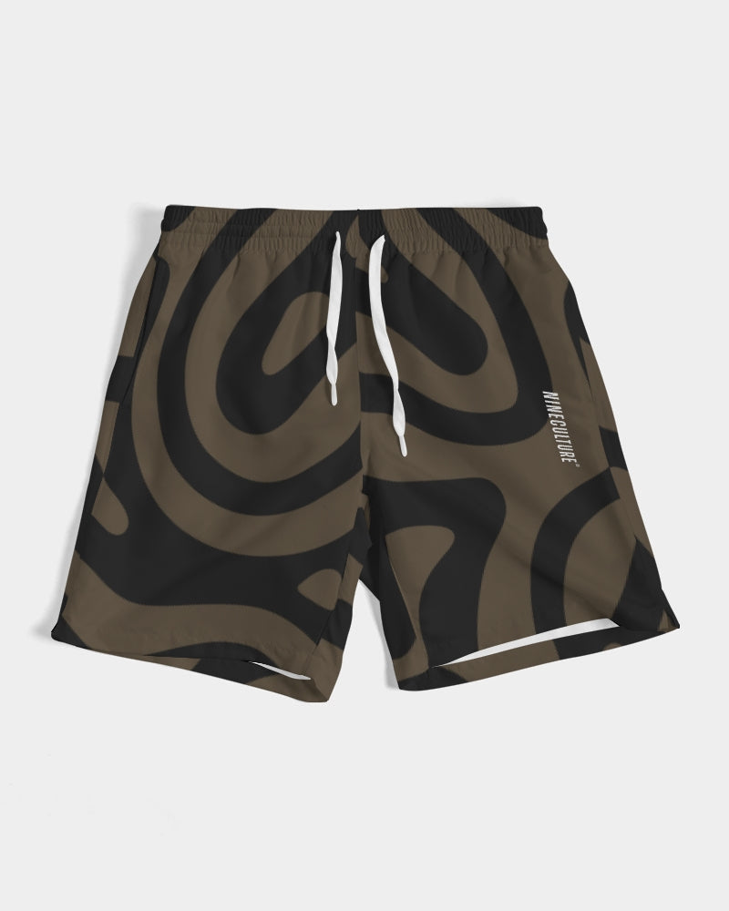 Earthtones Men's All-Over Print Swim Trunk