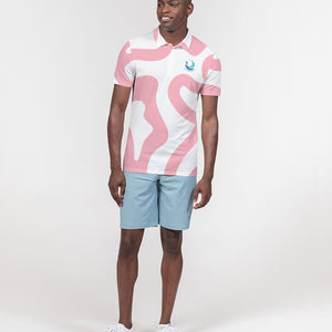 Globe Men's All-Over Print Slim Fit Short Sleeve Polo
