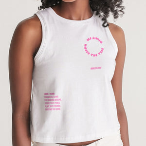 We Limiin With The Culture Collection White Women's Cropped Tank