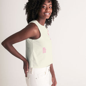 We Limin With The Culture - Cream Women's Cropped Tank