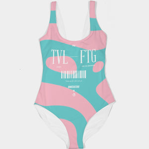 Ocean Blue Women's All-Over Print One-Piece Swimsuit