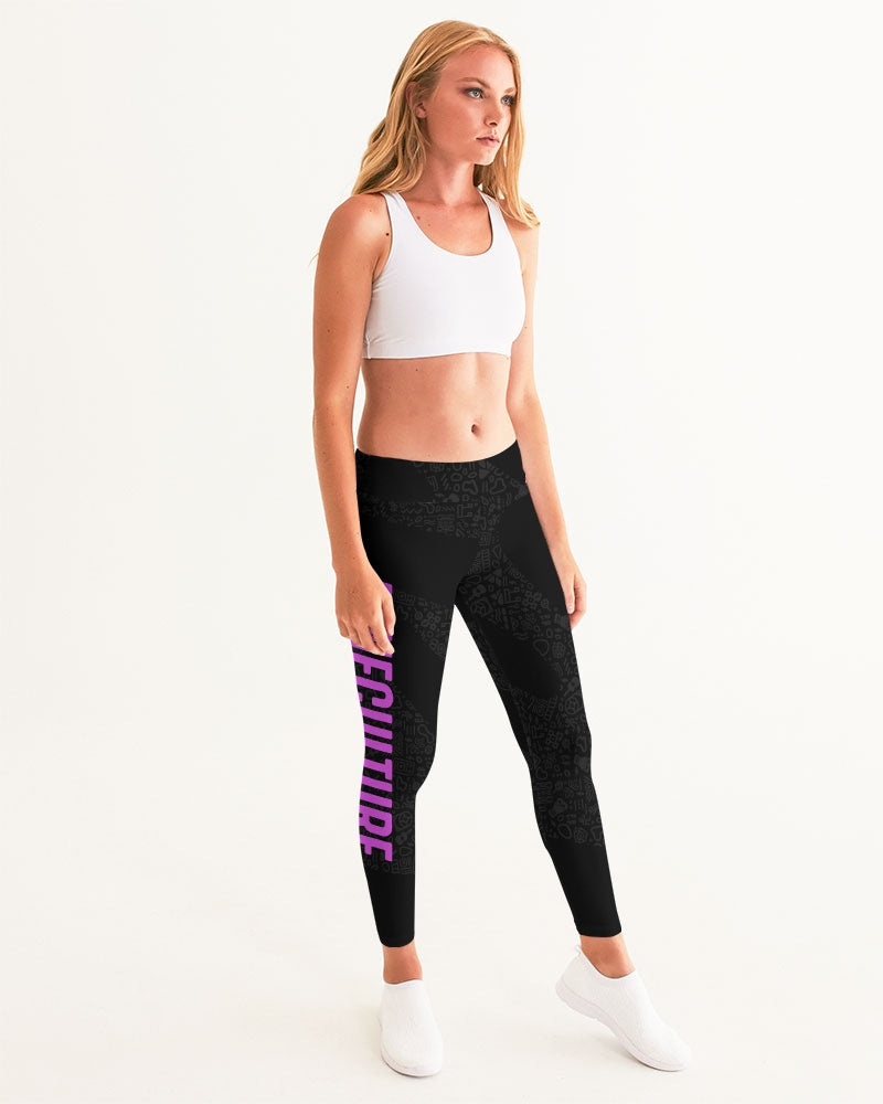 Afro Caribbean Culture Pink Leggings