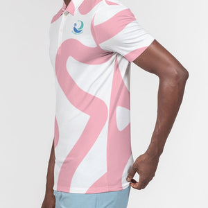 Globe Men's All-Over Print Slim Fit Short Sleeve Polo