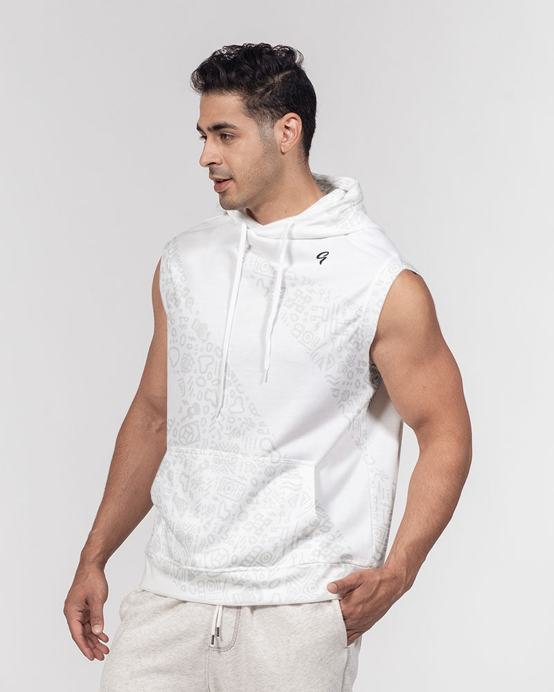 Global-Spirit Men's Premium Heavyweight Sleeveless Hoodie