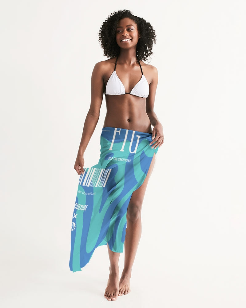 Ocean Blue All-Over Print Swim Cover Up