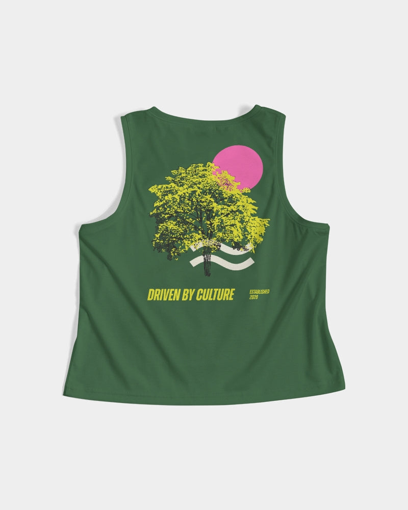 We Limin Under The Tree Green Women's Cropped Tank